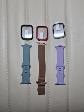 Apple Watch Bands and Covers Teal, Rose Gold, Lavender, Black, Red, Silver